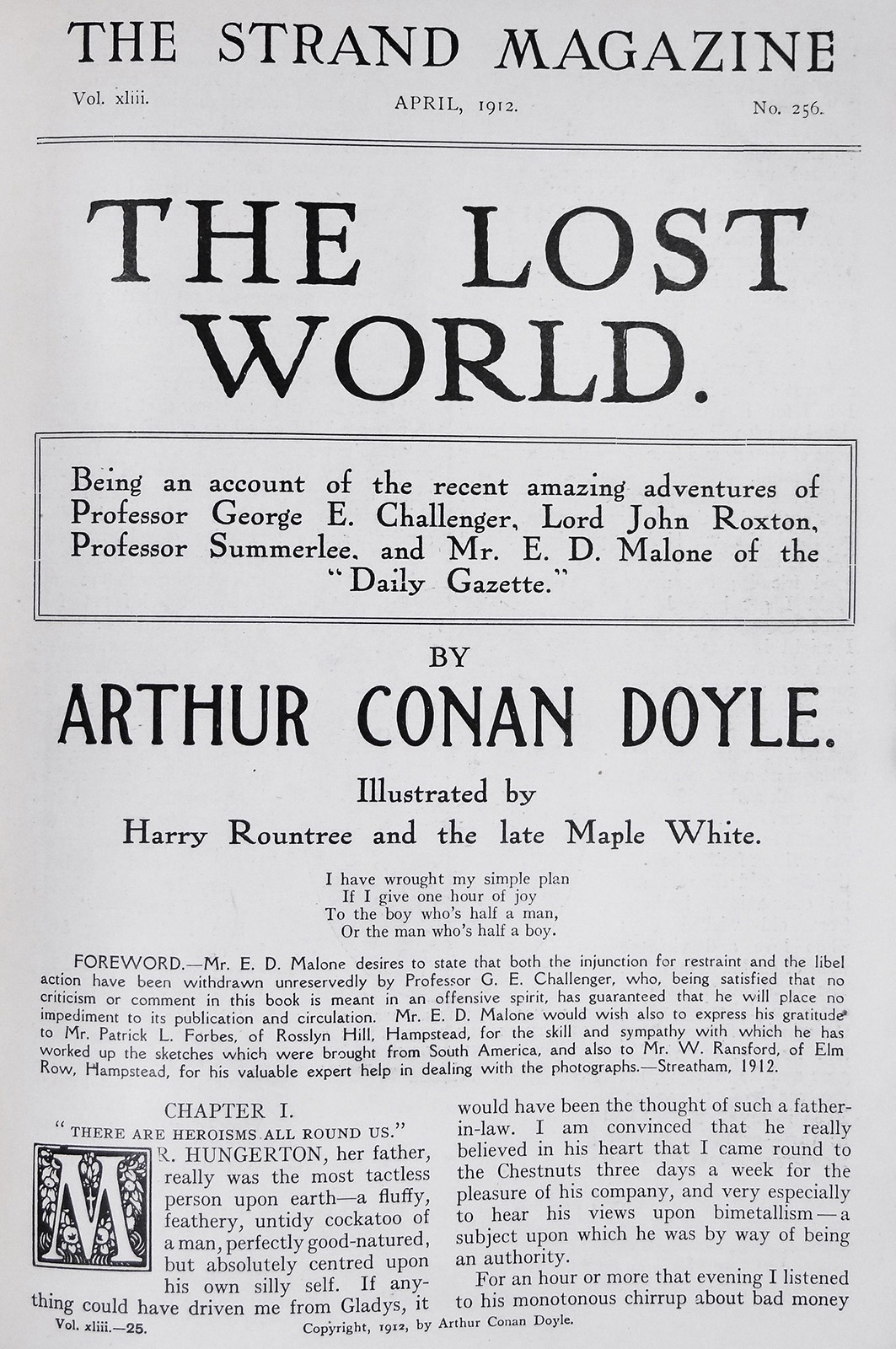 The Lost World, as first published in The Strand Magazine.