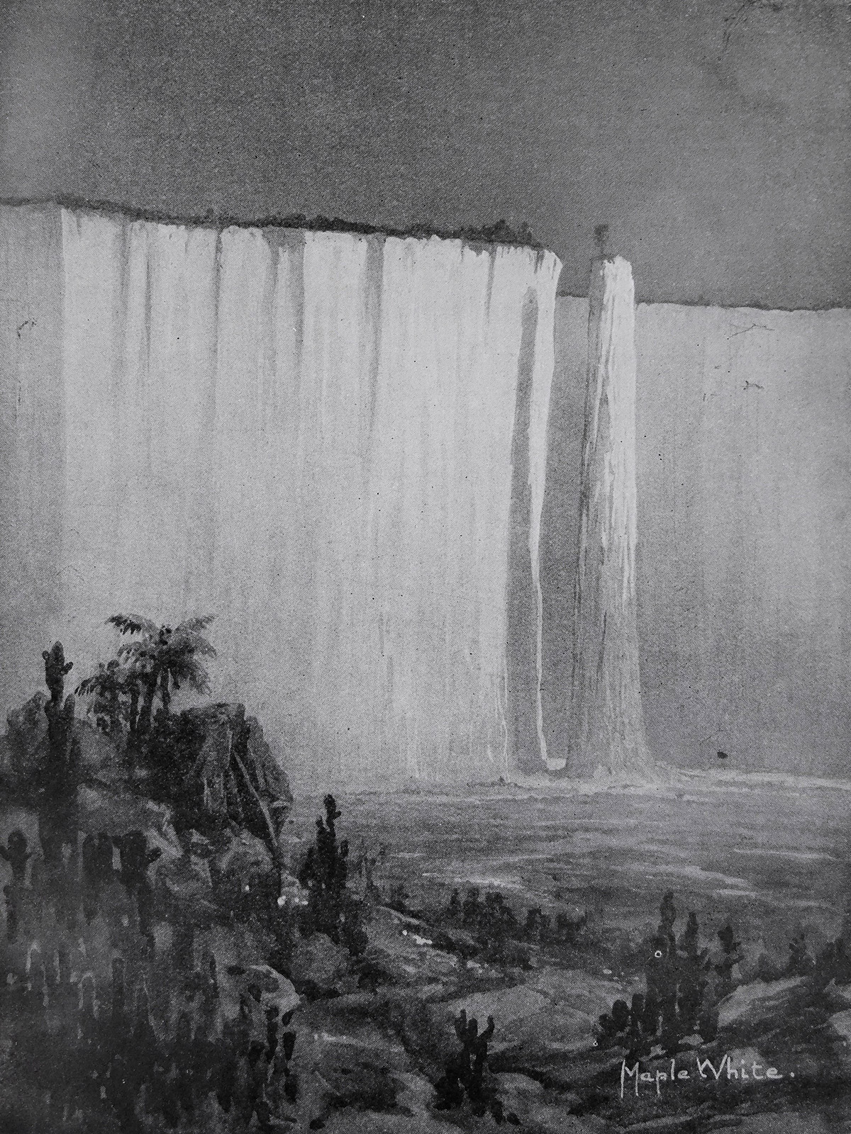 Maple White's sketch of a landscape