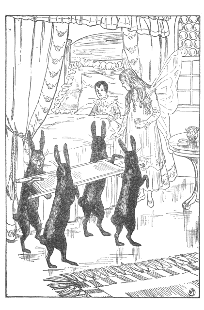 Four Rabbits as Black as Ink Entered Carrying a Little Bier