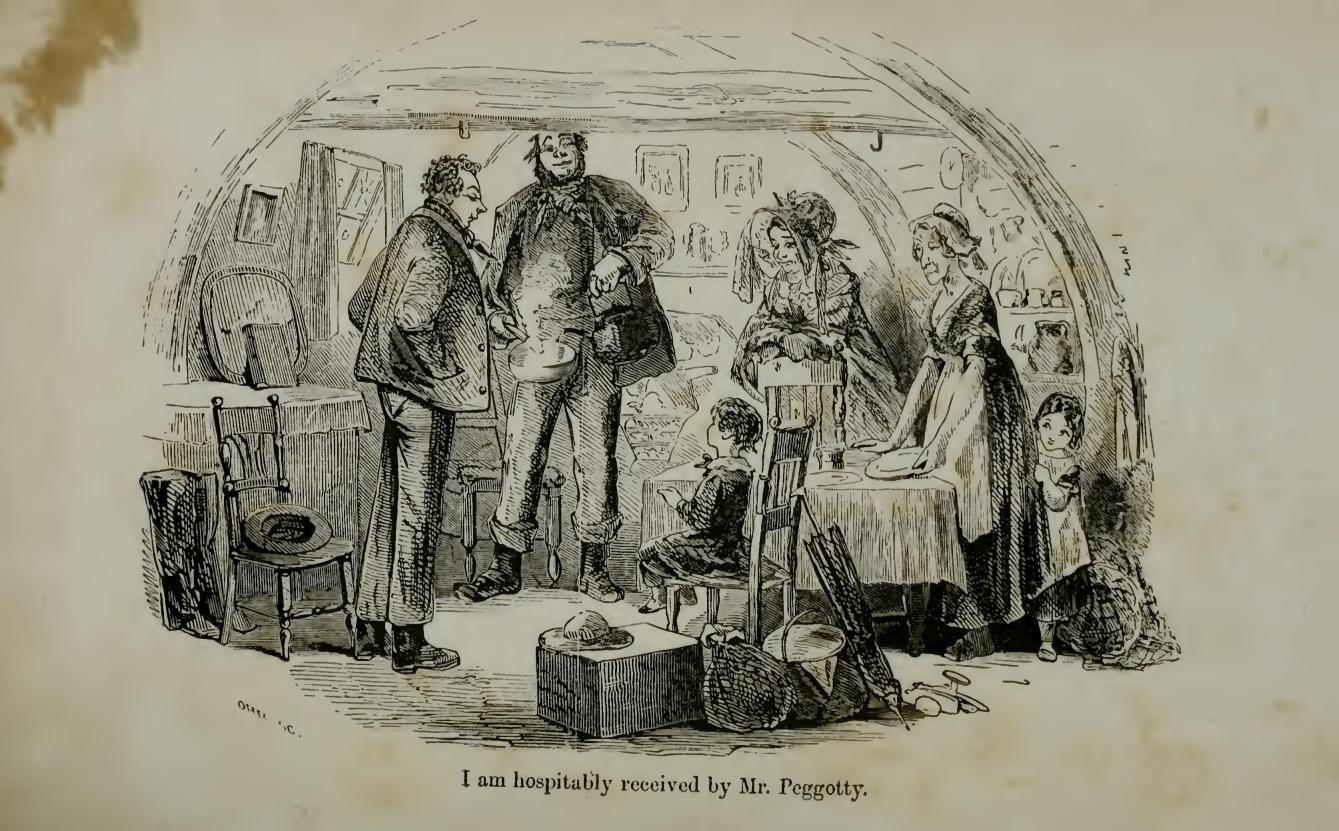 I am hospitably received by Mr. Peggotty.