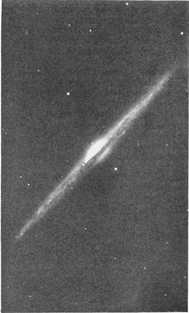THE NEBULA SEEN EDGE ON