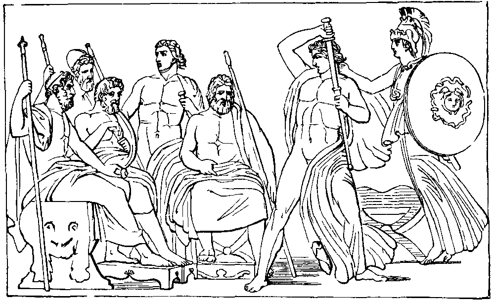 MINERVA REPRESSING THE FURY OF ACHILLES