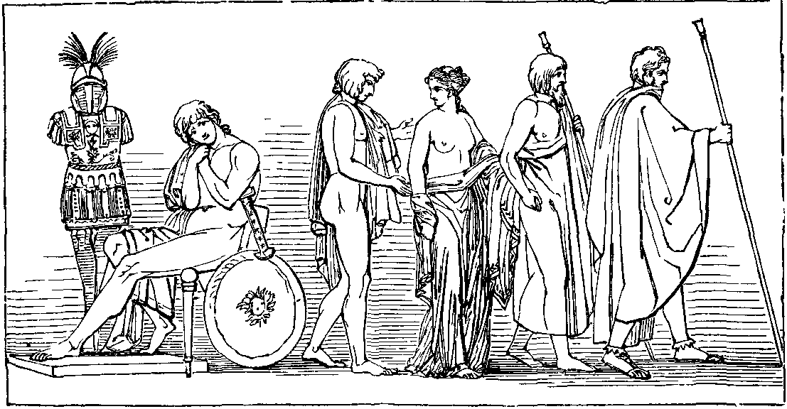 THE DEPARTURE OF BRISEIS FROM THE TENT OF ACHILLES