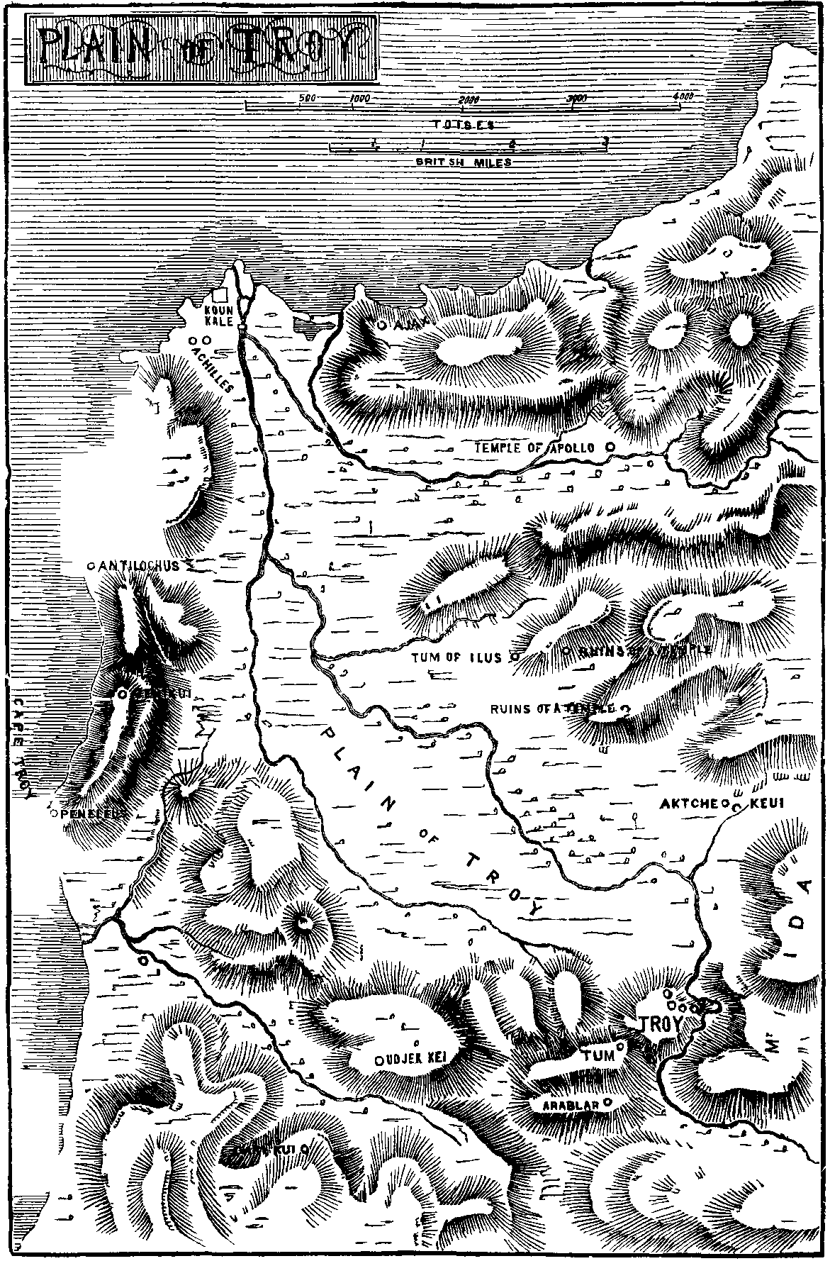 Map of the Plain of Troy