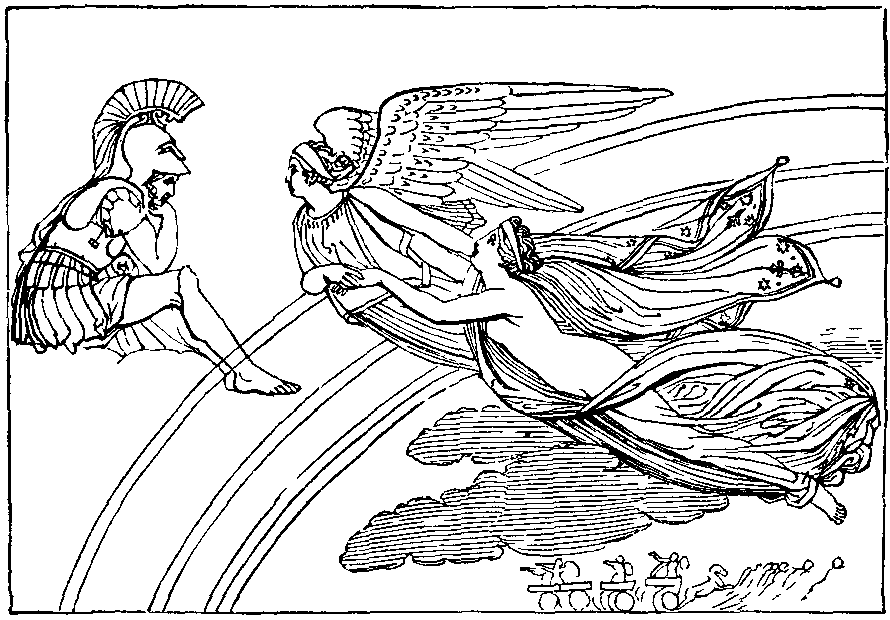 VENUS, WOUNDED IN THE HAND, CONDUCTED BY IRIS TO MARS