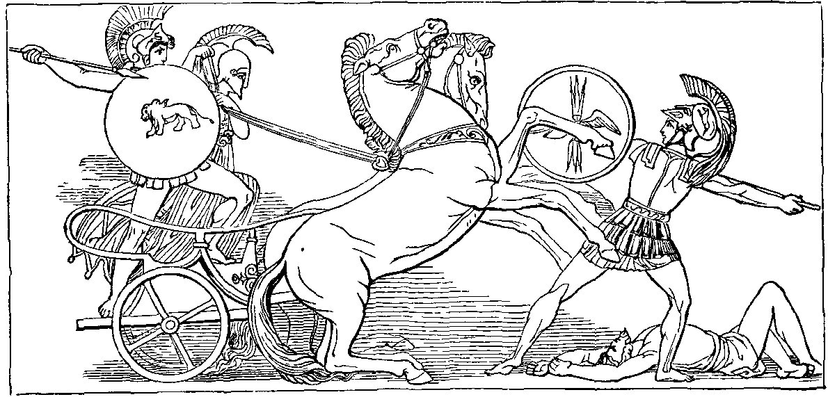 DIOMED CASTING HIS SPEAR AT MARS