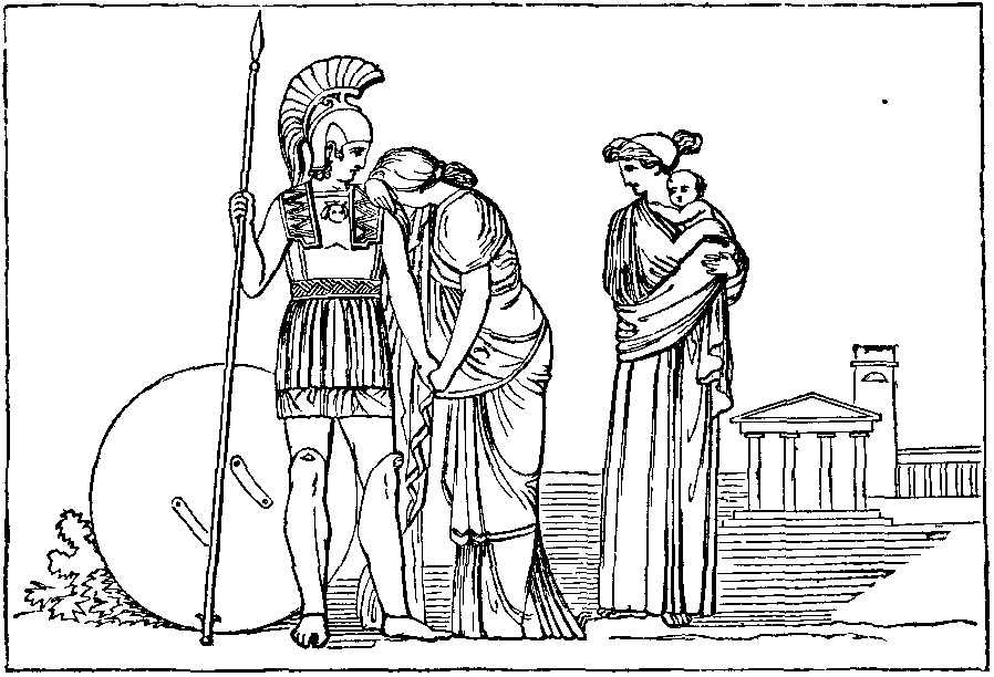 THE MEETING OF HECTOR AND ANDROMACHE