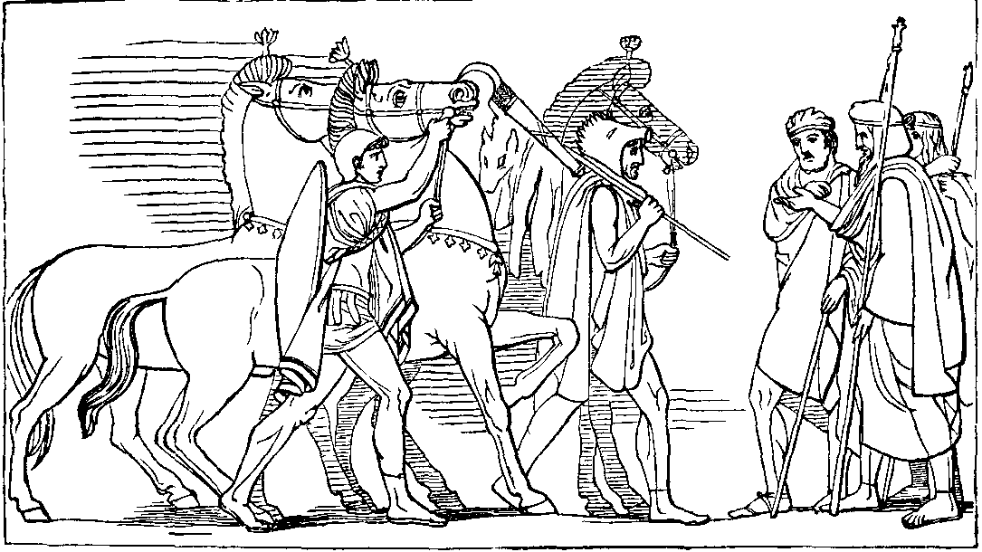 DIOMED AND ULYSSES RETURNING WITH THE SPOILS OF RHESUS