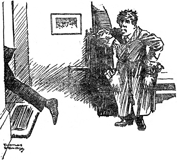 AT THE FOOT OF THE STAIRS WAS WILLIAM, IN A CONSPIRATORIAL ATTITUDE, HIS POCKETS BULGING.